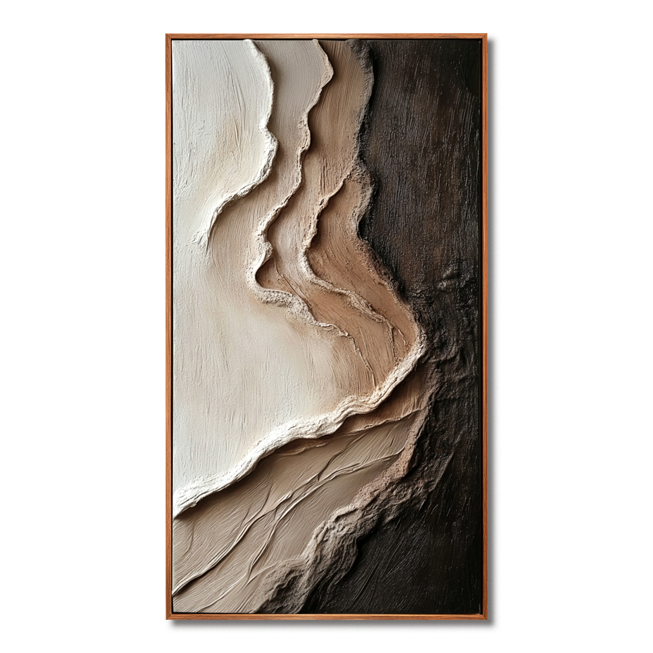 Quiet Erosion – Wabi-Sabi Textured Abstract Wall Art