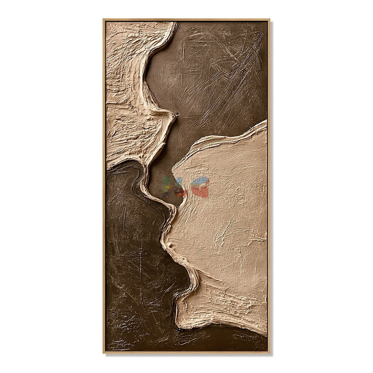 Sandstone Divide Flow – Abstract Organic Textured Wall Art