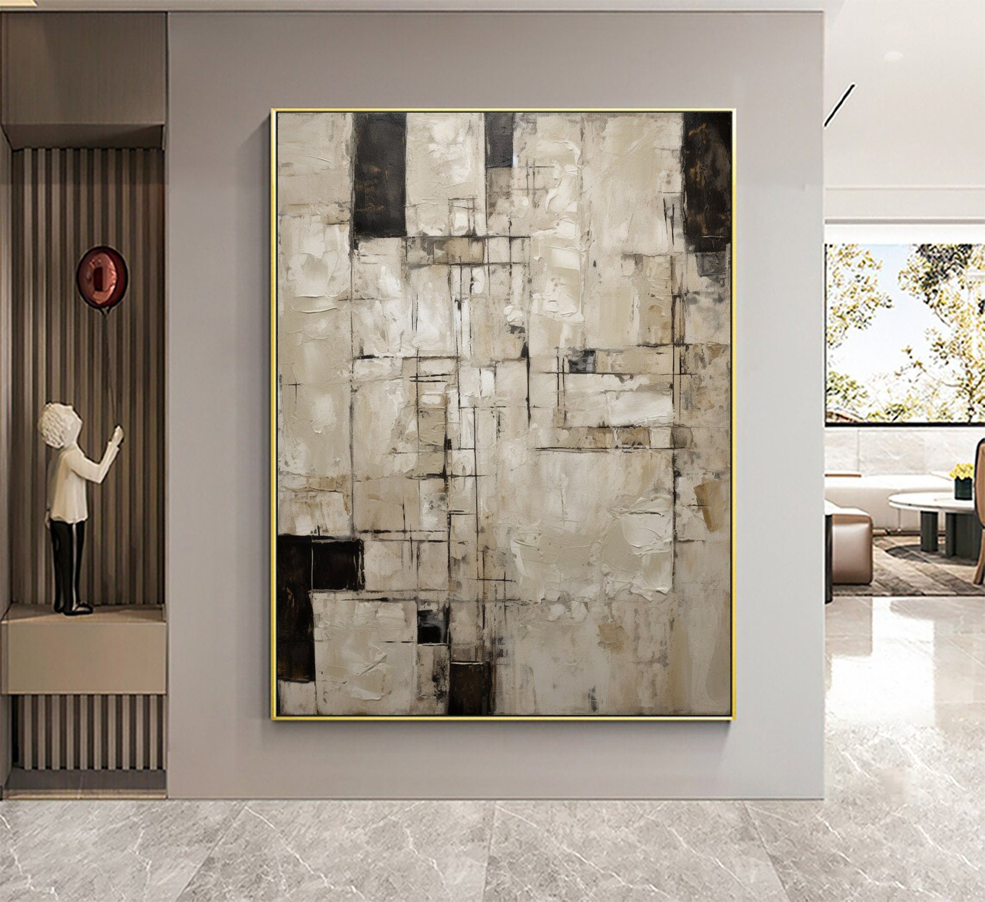 Surface of Time – Wabi-Sabi Textured Abstract Wall Art