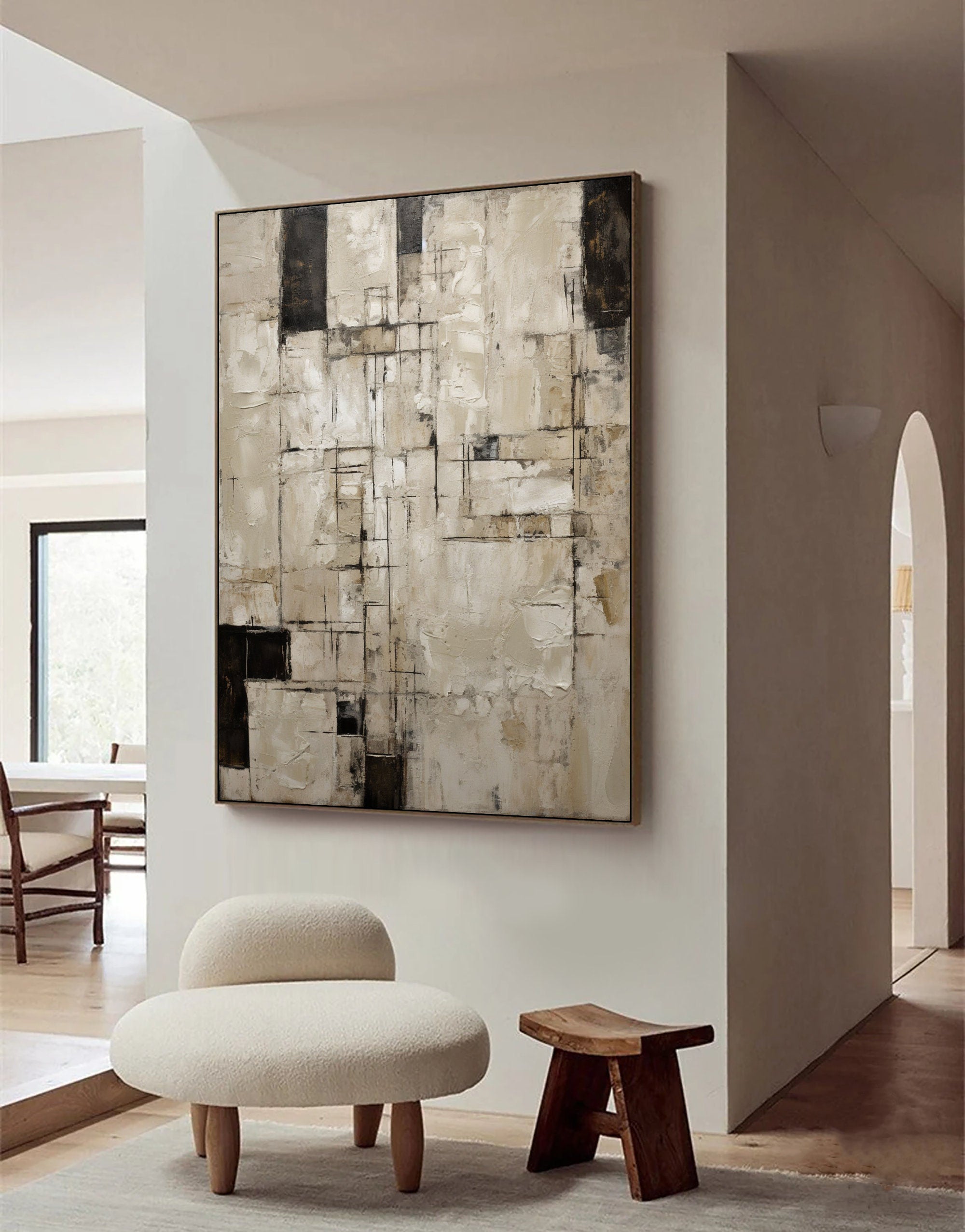 Surface of Time – Wabi-Sabi Textured Abstract Wall Art
