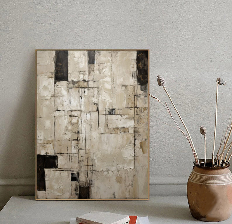Surface of Time – Wabi-Sabi Textured Abstract Wall Art
