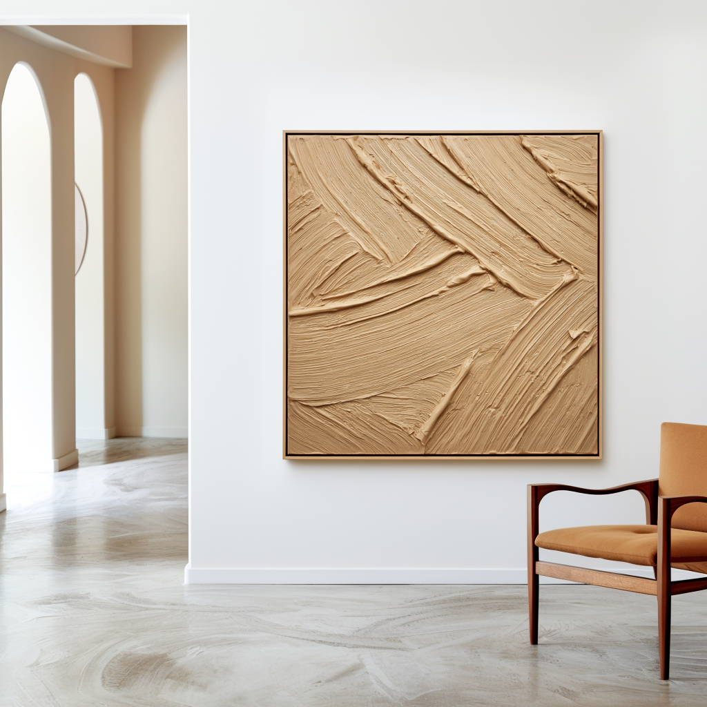 Silent Layers – Wabi-Sabi Textured Abstract Wall Art