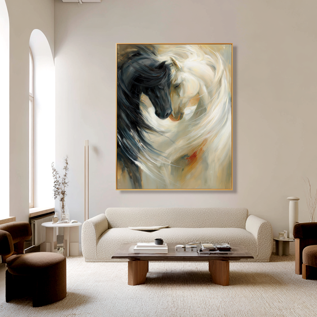 Infinite Harmony - Abstract Horse Canvas Art