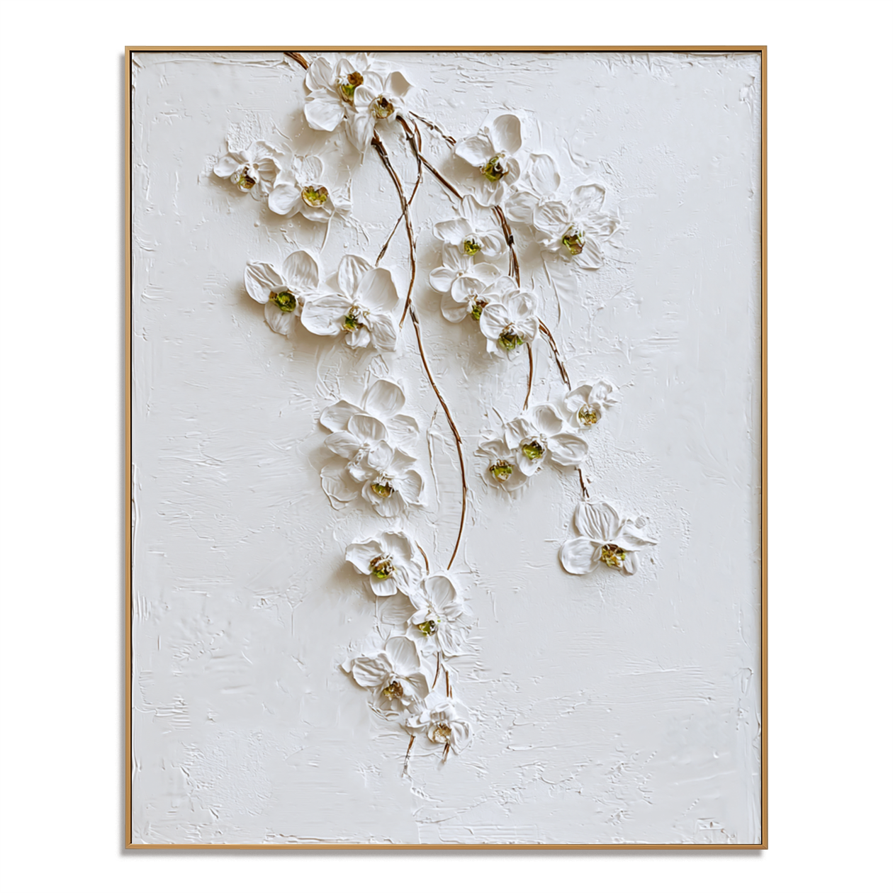Blossom Drift - Hand-Painted Floral Art Acoustic Panel