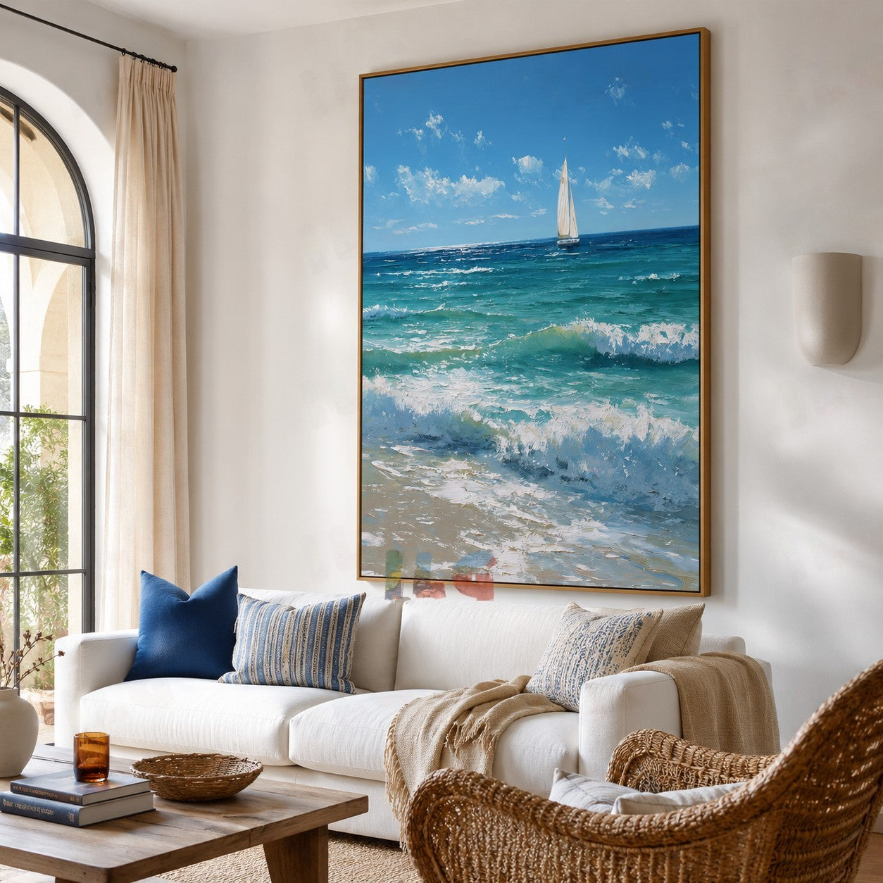 Bluewater Solitude – Coastal Seascape Wall Art