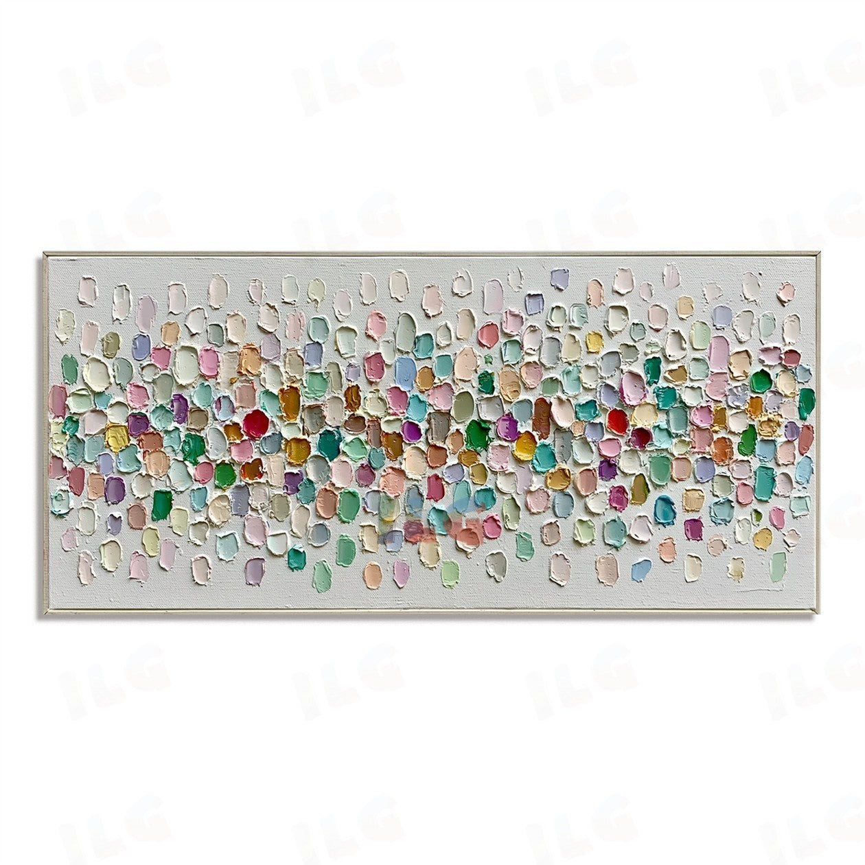 Pastel Petal Horizon – Abstract Textured Wall Art
