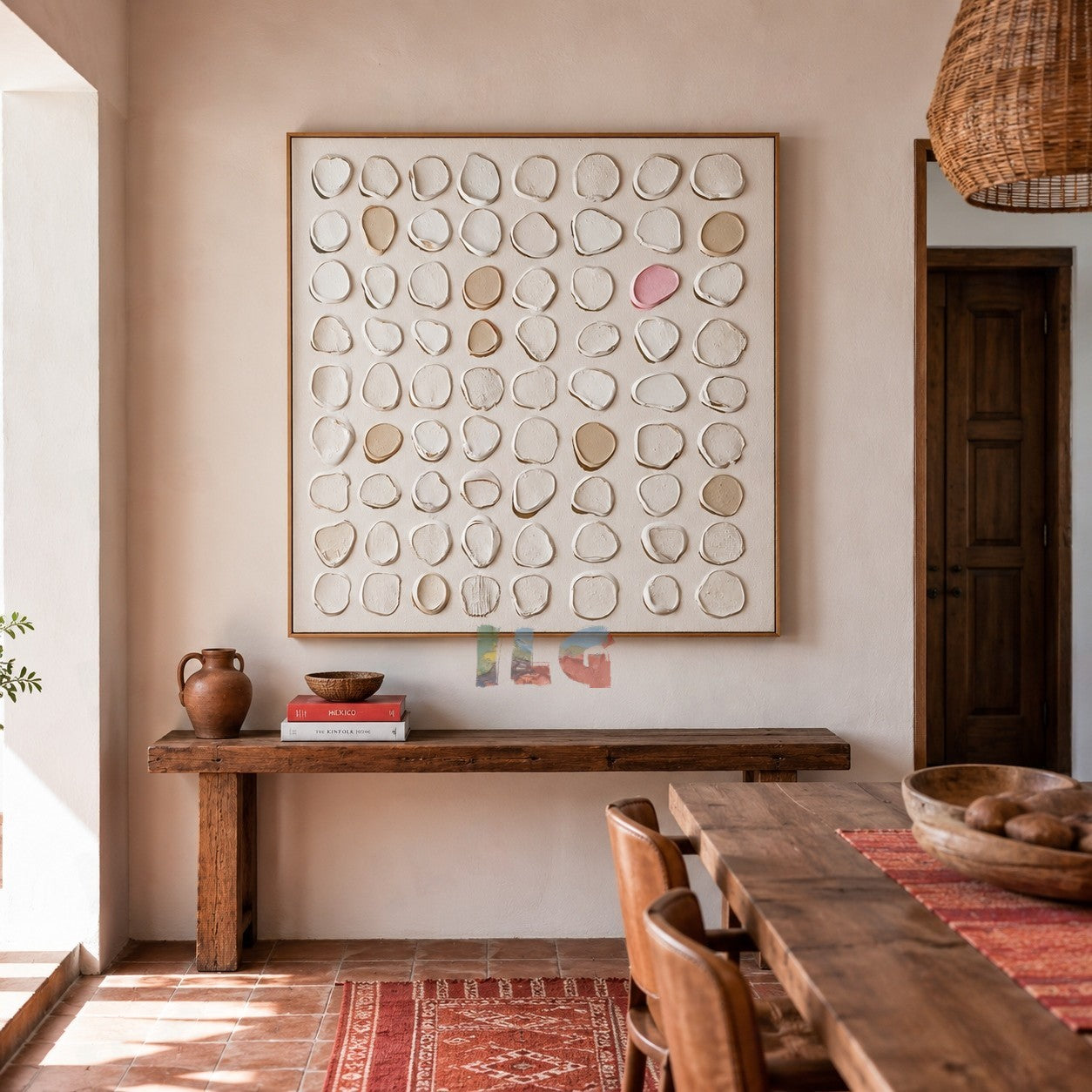 Soft Pebble Order – Abstract Textured Wall Art