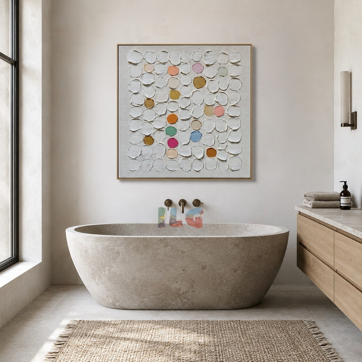 Linen Color Notes – Abstract Textured Wall Art