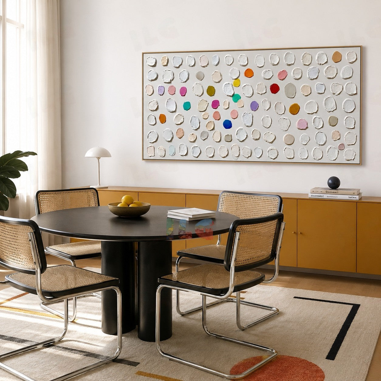 Luminous Pebble Cadence – Abstract Textured Wall Art