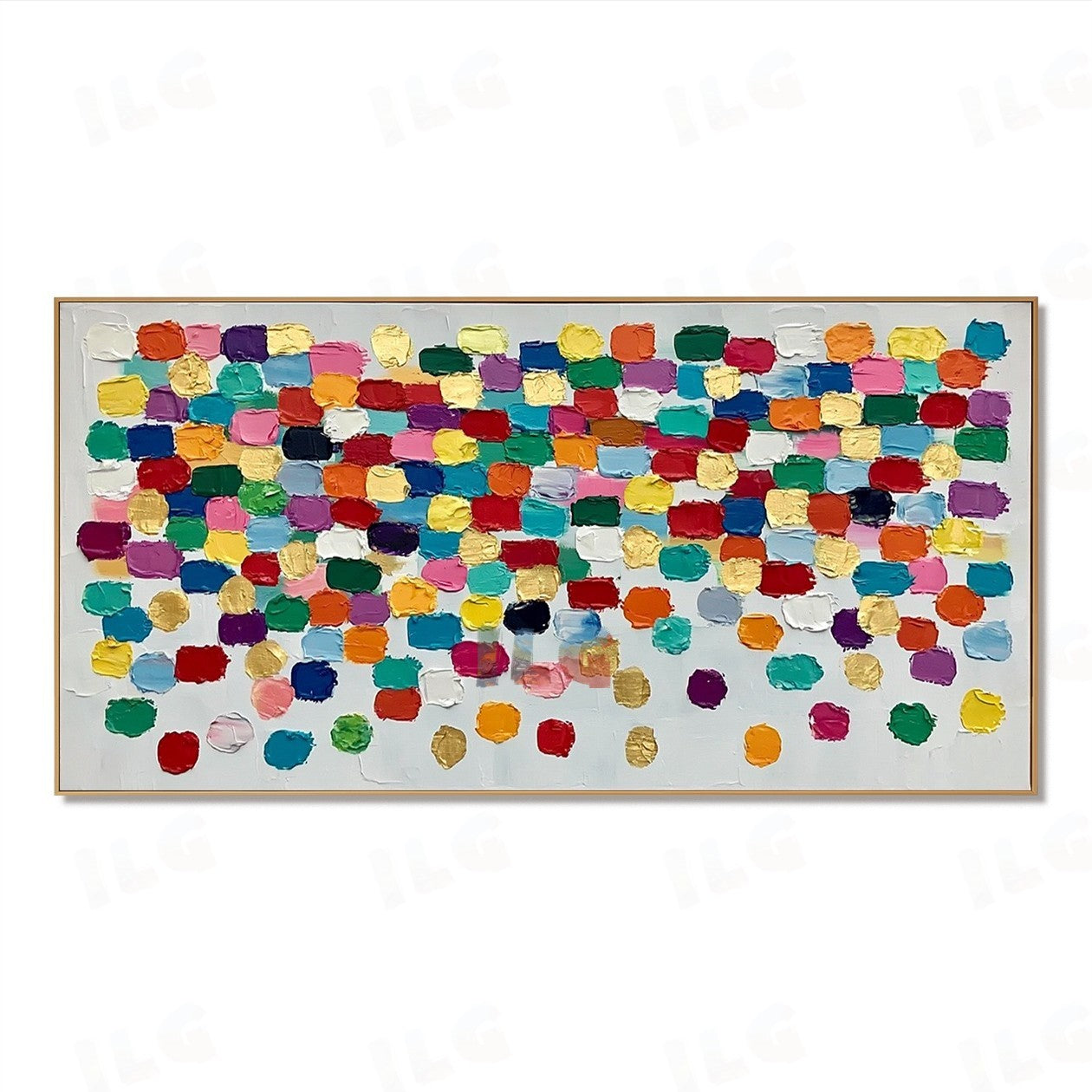 Radiant Patchwork Flow – Abstract Textured Wall Art