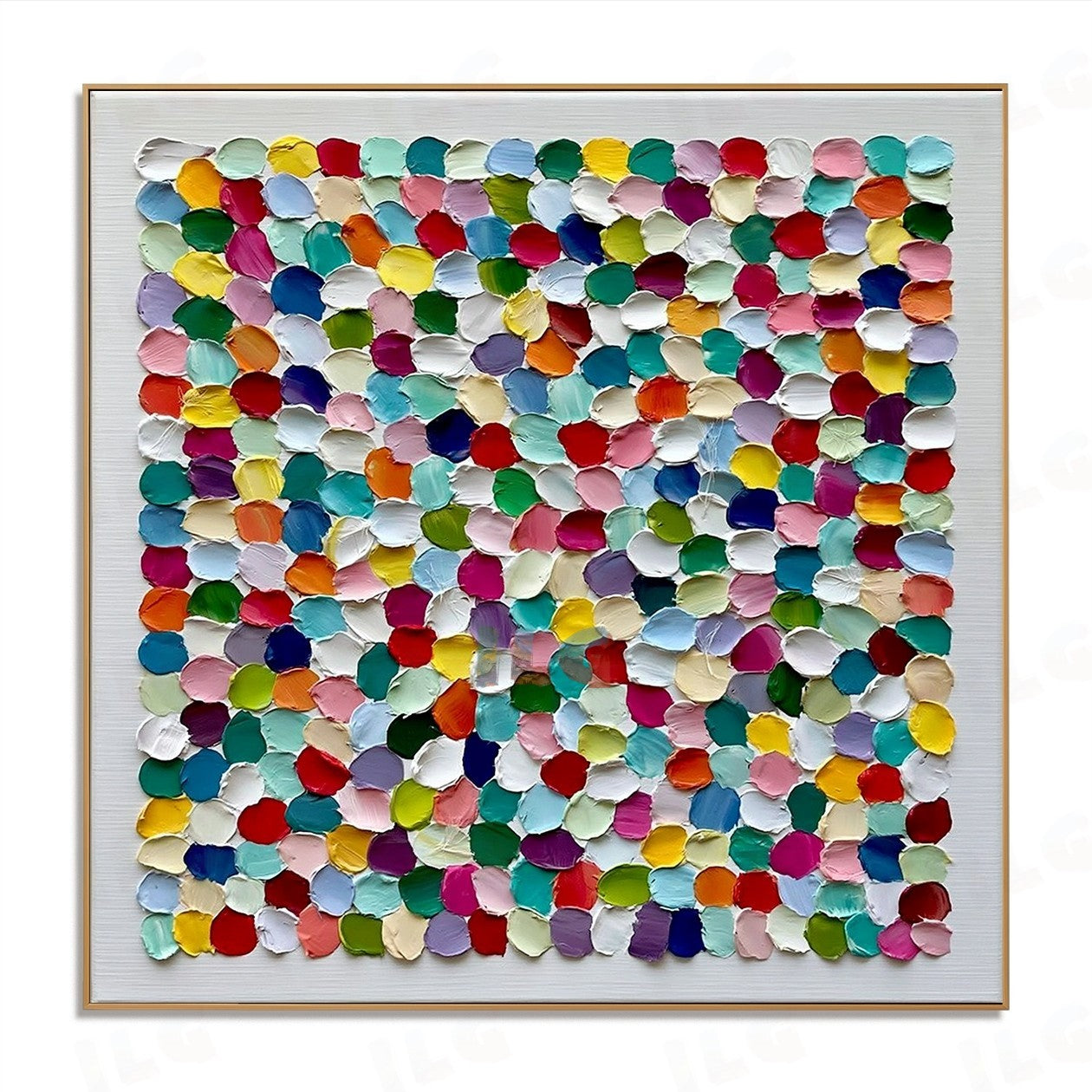 Confetti Petal Mosaic – Abstract Textured Wall Art