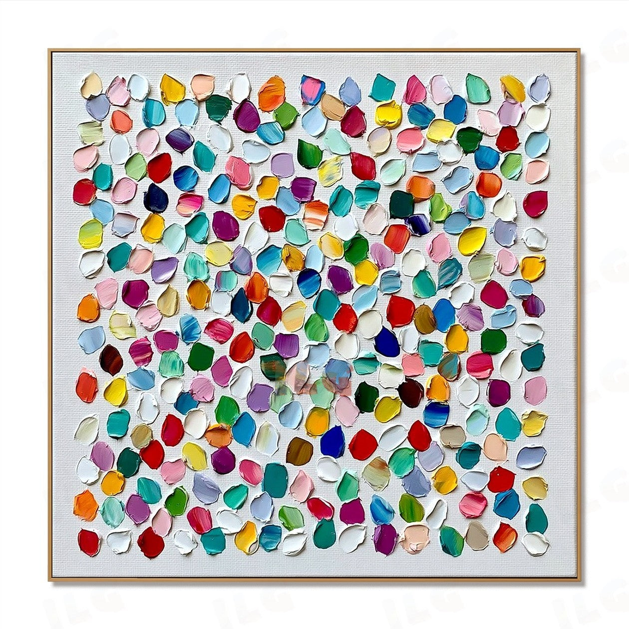 Festival Petal Array – Abstract Textured Wall Art