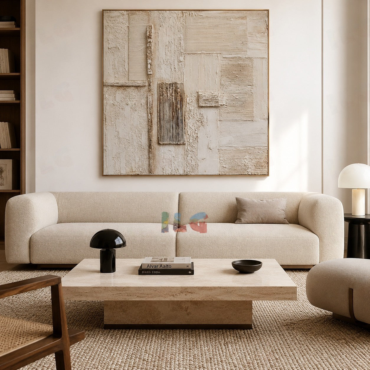 Woven Plaster Fields – Abstract Textured Wall Art
