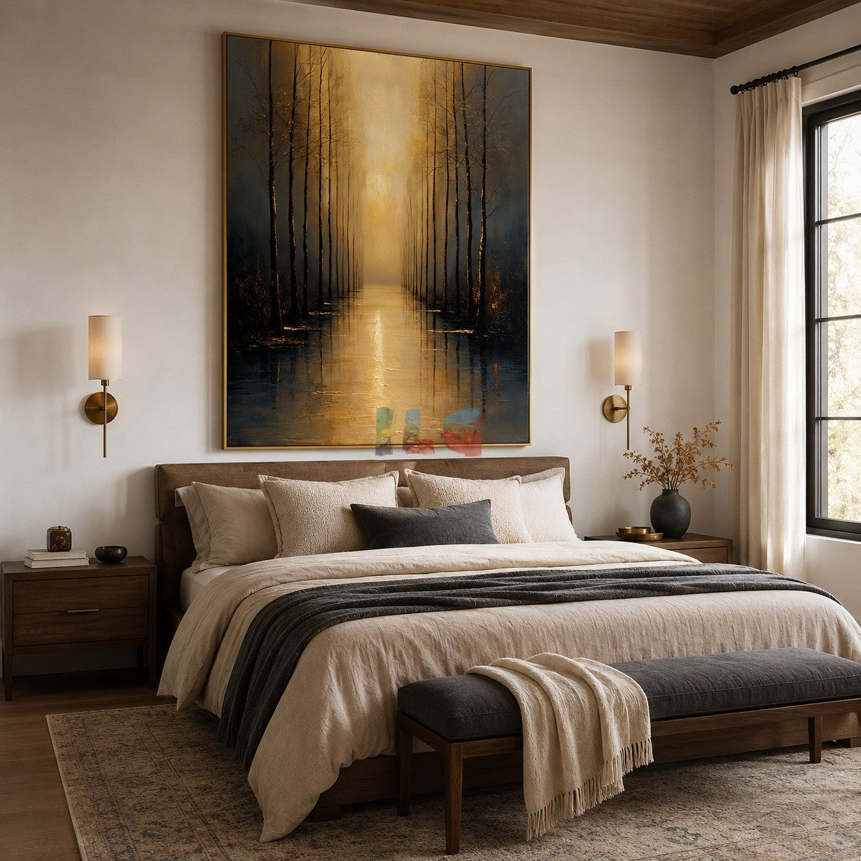Luminous Stillwater Grove – Landscape Wall Art