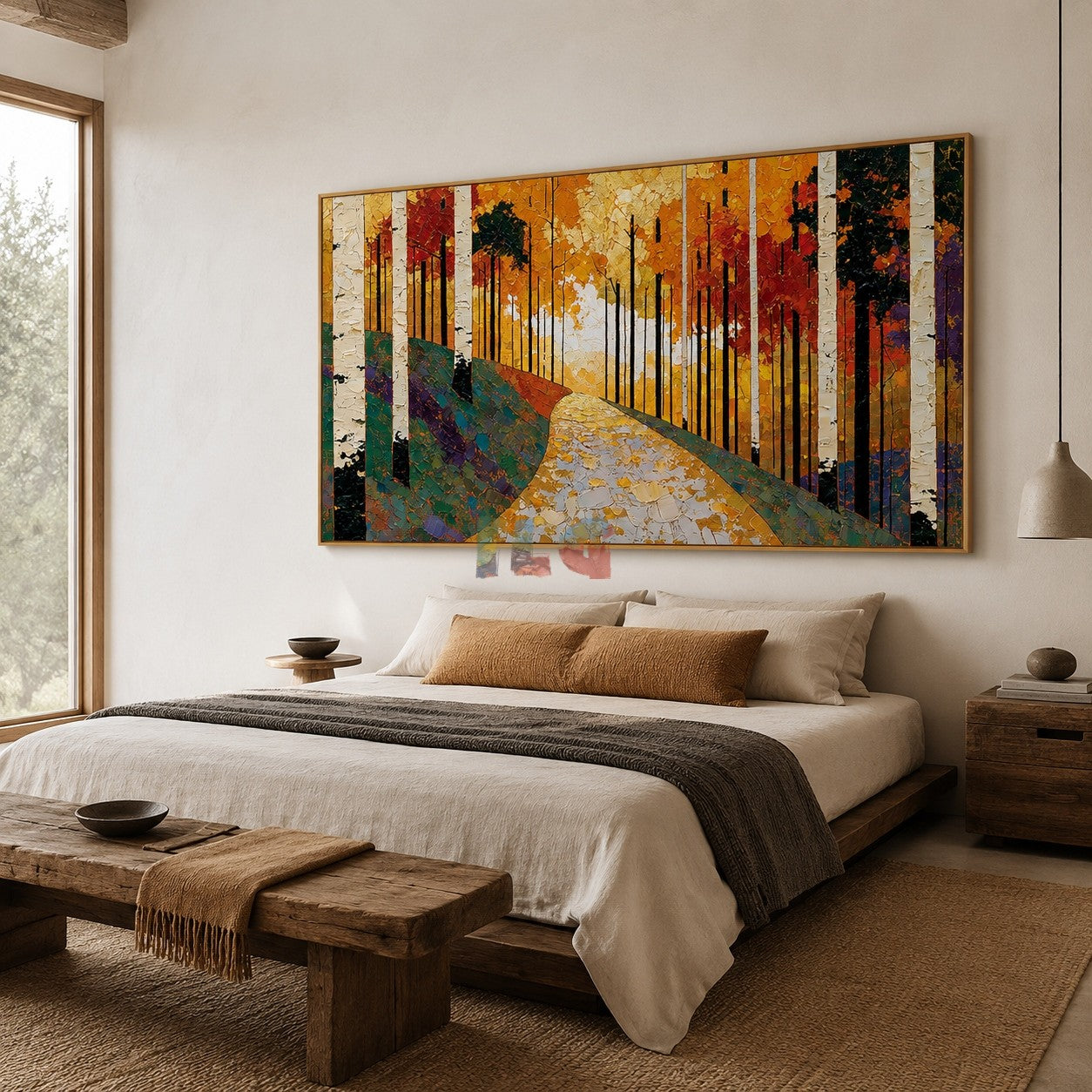 Autumn Birch Trail – Landscape Wall Art