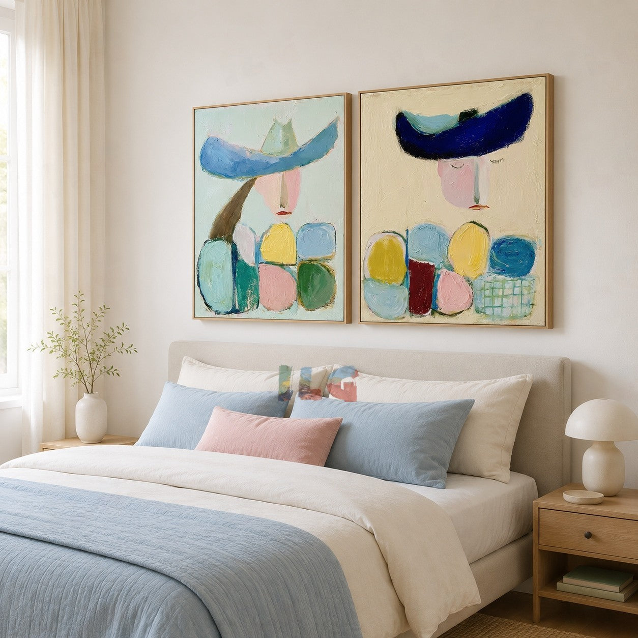 Dreamy Figures – Abstract Portrait Wall Art Set
