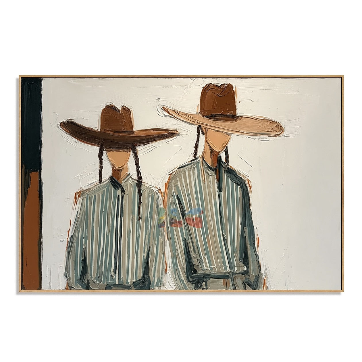 Parallel Souls – Contemporary Western Couple Wall Art