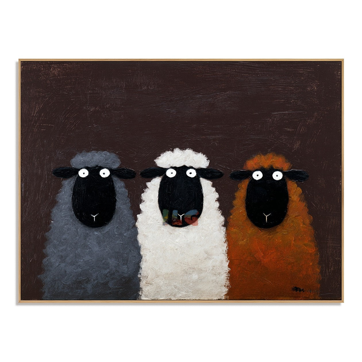 Cozy Barnyard Sheep – Farmhouse Animal Wall Art