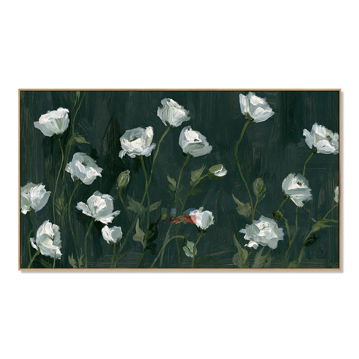 Ivory Garden Nocturne – Floral Wall Art
