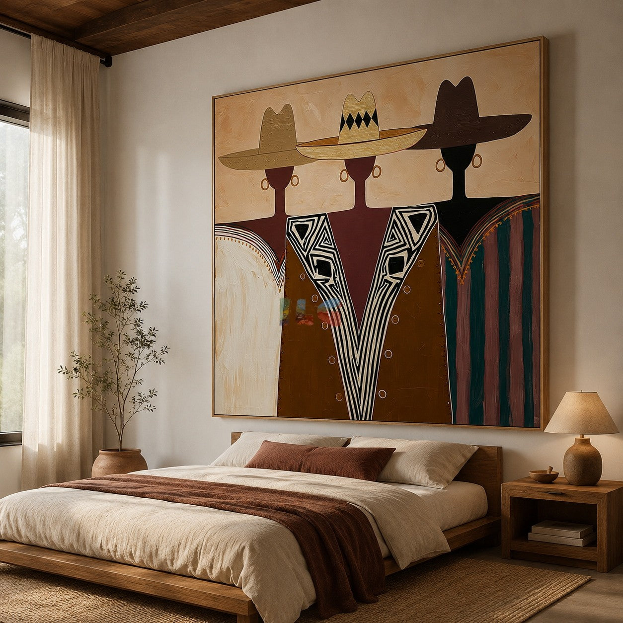 Desert Hat Trio – Contemporary Figure Wall Art