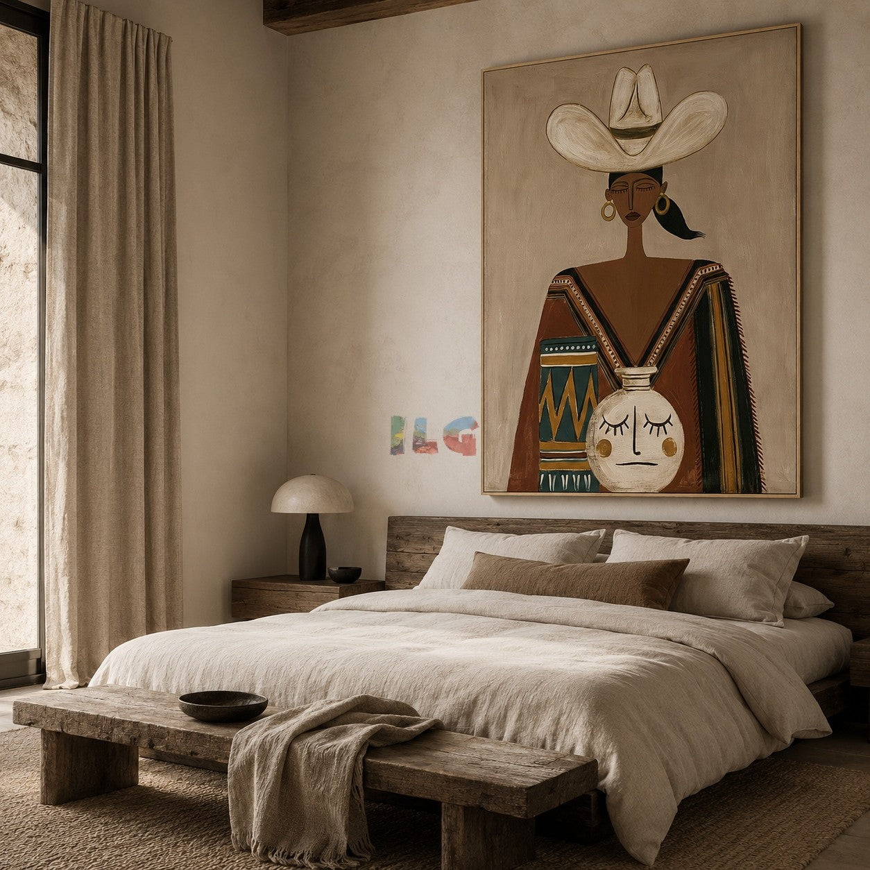 Desert Folk Muse – Contemporary Figure Wall Art