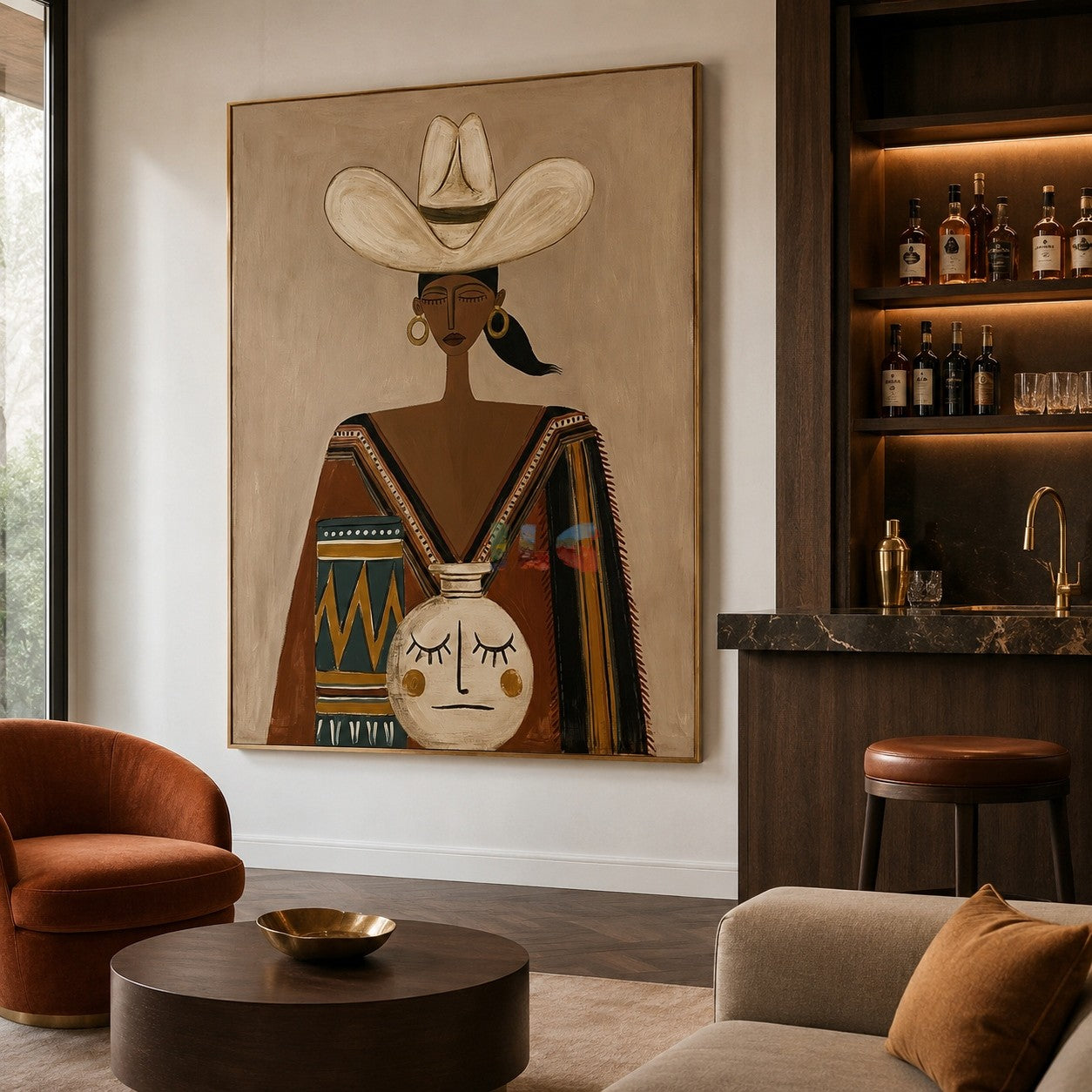 Desert Folk Muse – Contemporary Figure Wall Art