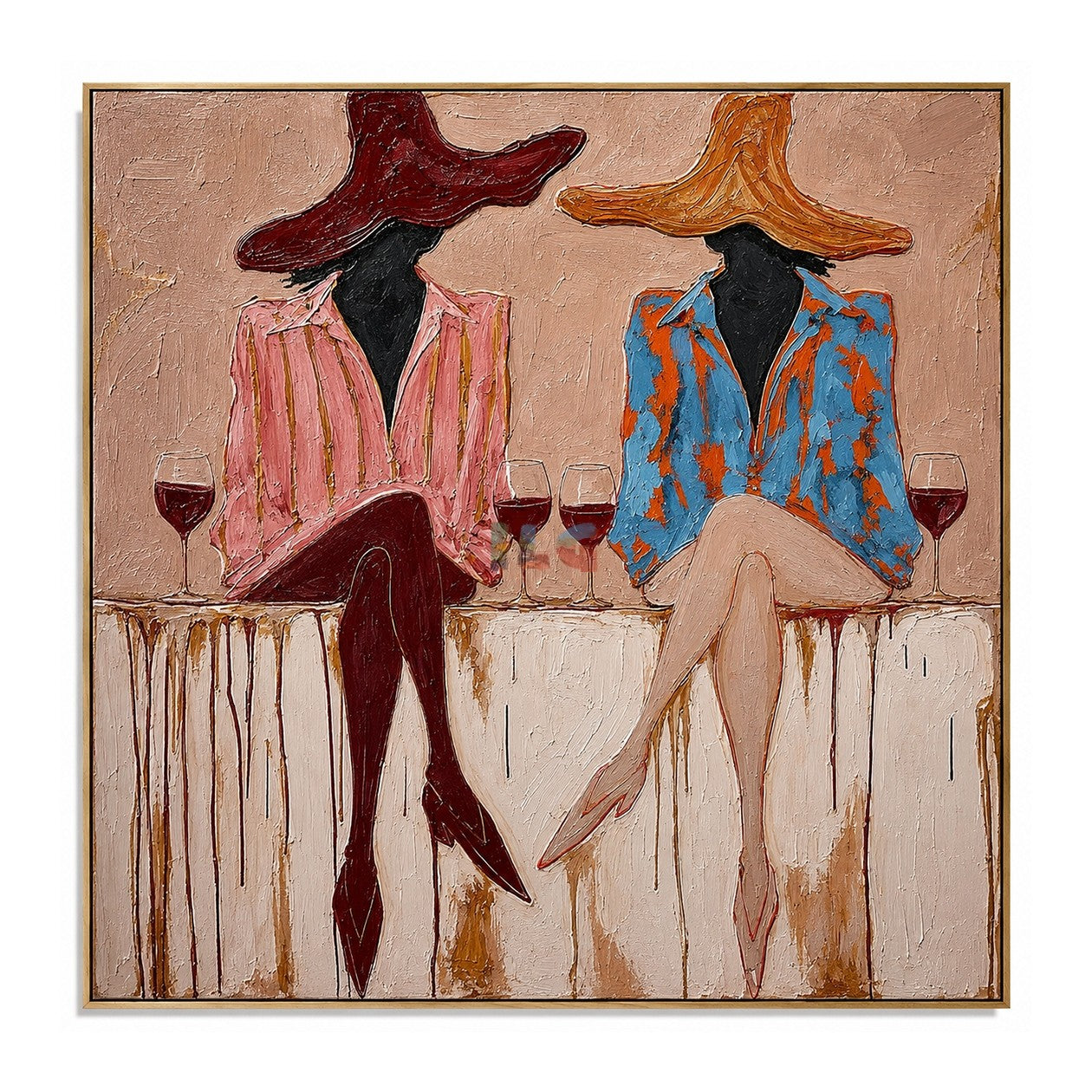 Sienna Hat Social – Contemporary Figure Wall Art