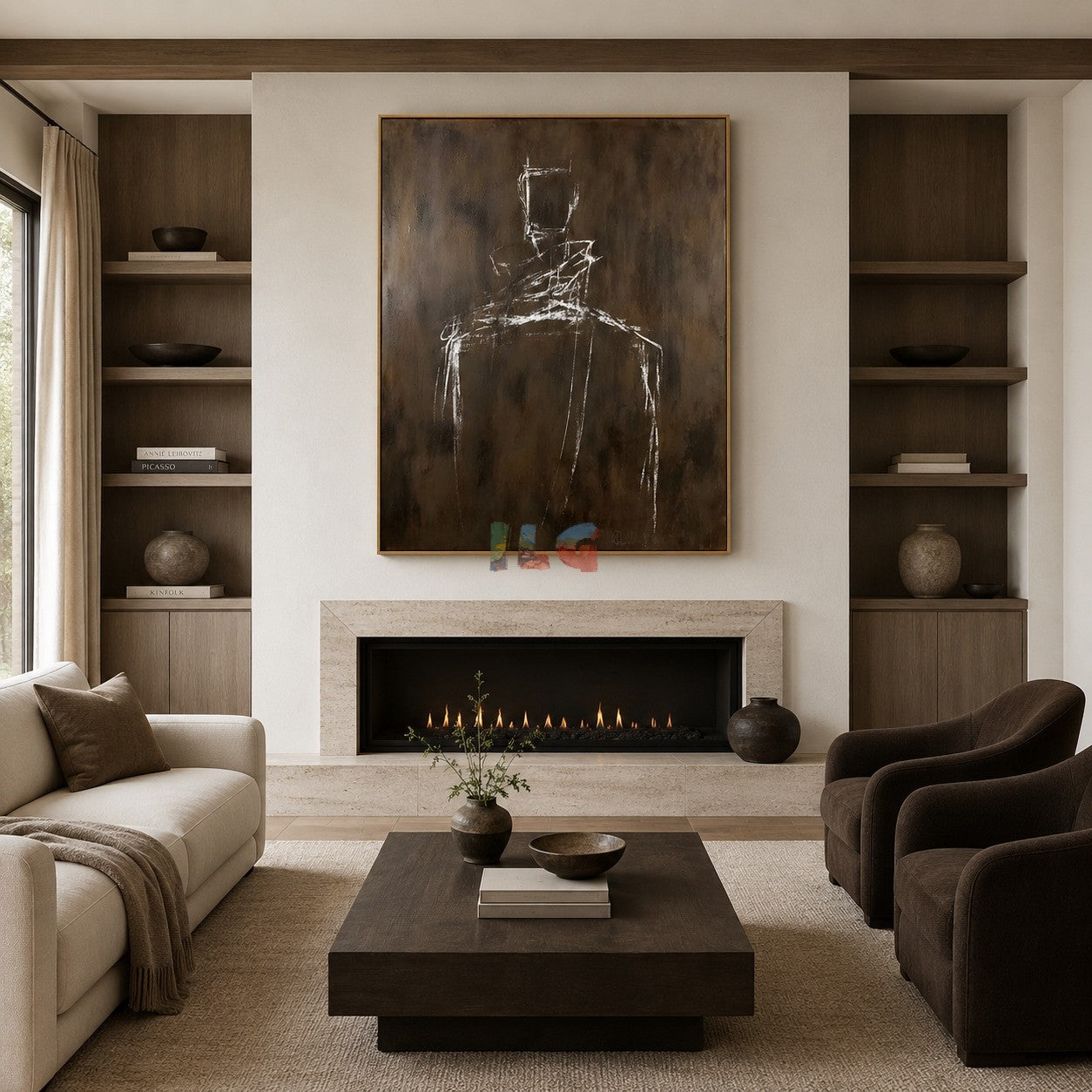 Silent Line Figure – Abstract Contemporary Wall Art