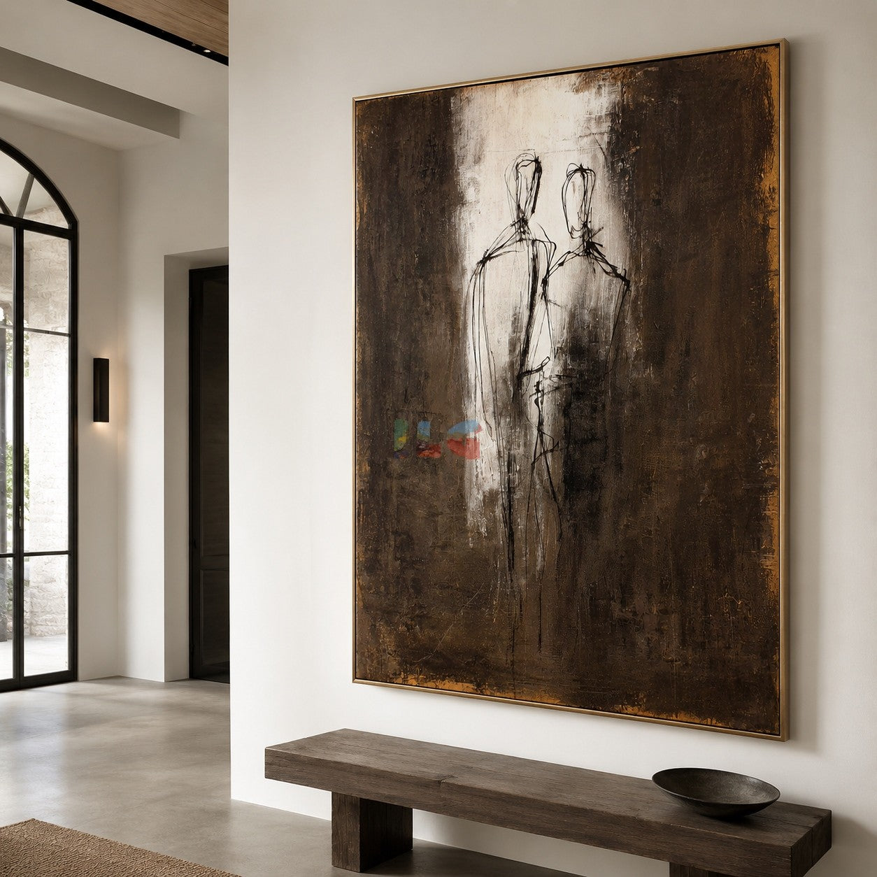 Passing Shadows Duo – Abstract Figure Wall Art