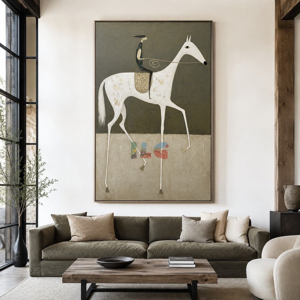 Mist Plains Horse – Western Folk Wall Art