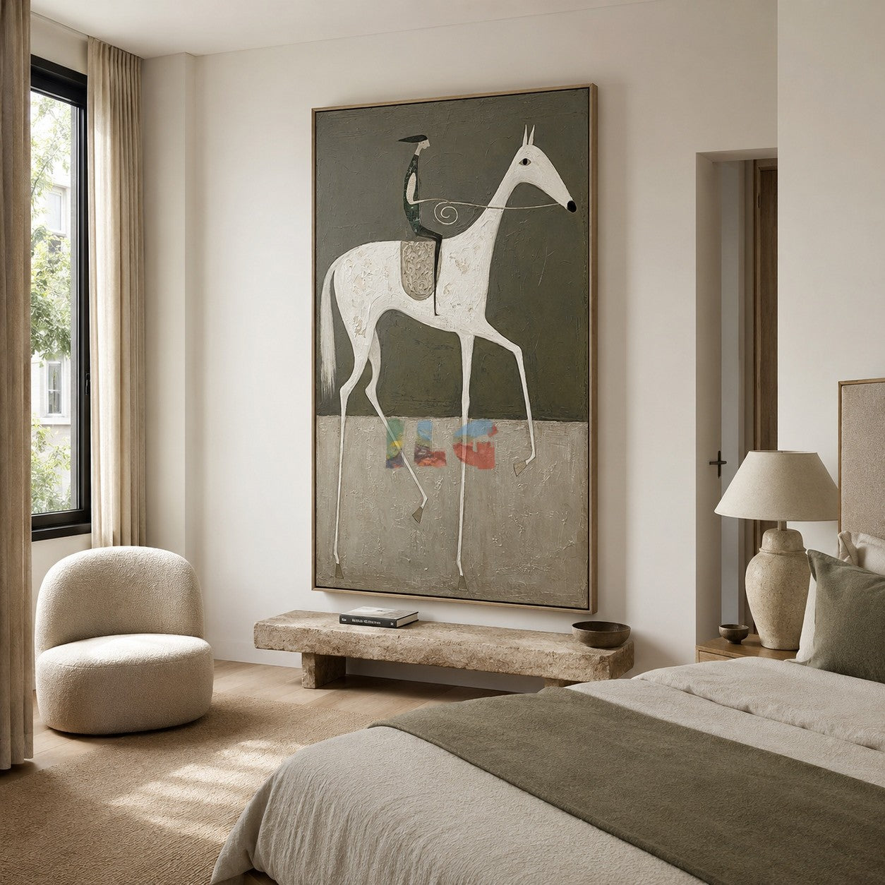 Mist Plains Horse – Western Folk Wall Art