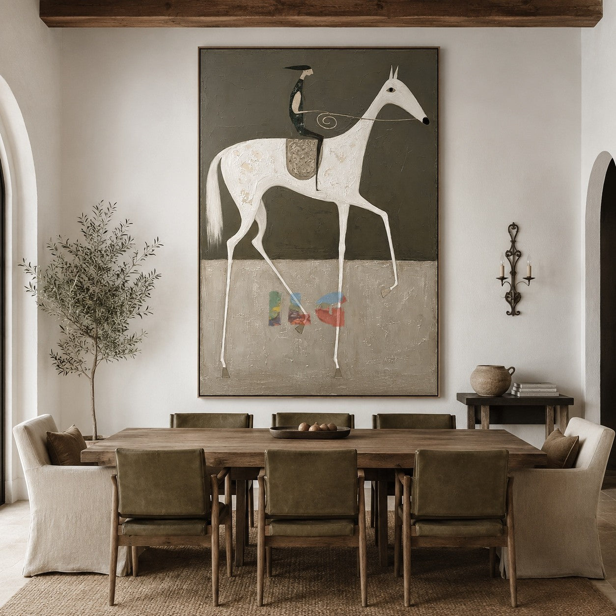 Mist Plains Horse – Western Folk Wall Art