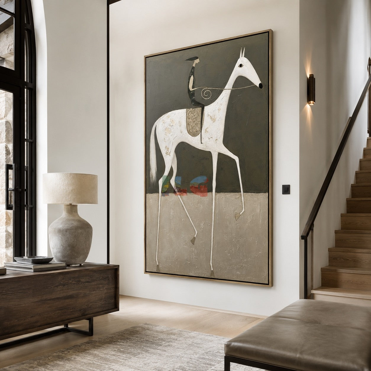 Mist Plains Horse – Western Folk Wall Art