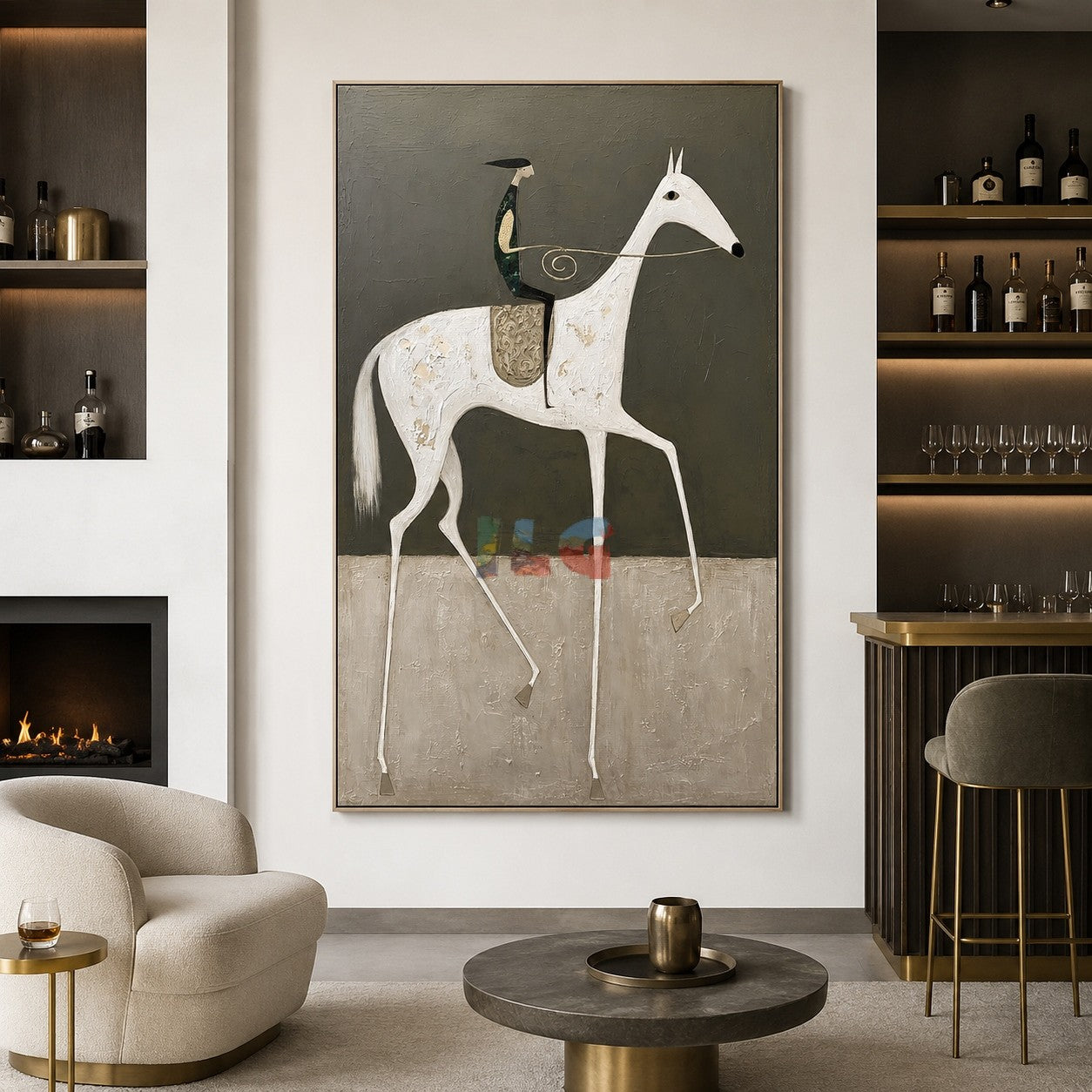 Mist Plains Horse – Western Folk Wall Art
