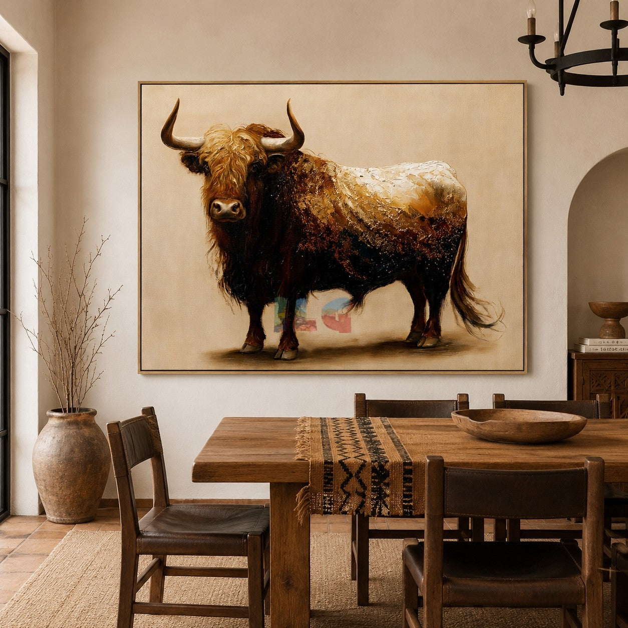 Rustic Highland Cow – Farmhouse Animal Wall Art