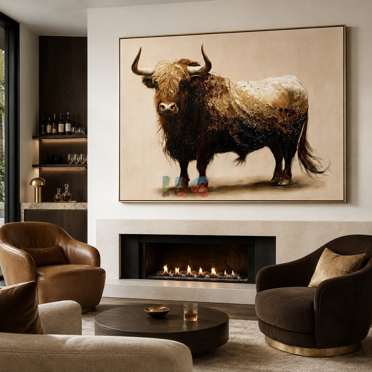 Rustic Highland Cow – Farmhouse Animal Wall Art