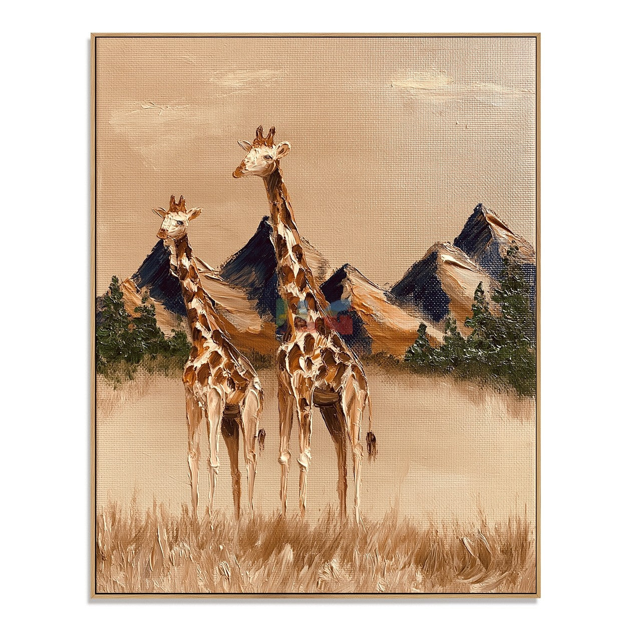 Mountain Giraffe Pair – Animal Wall Art
