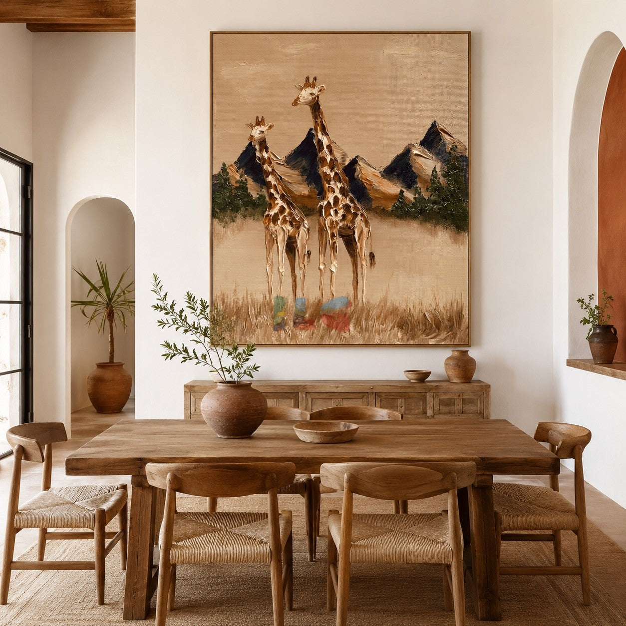 Mountain Giraffe Pair – Animal Wall Art