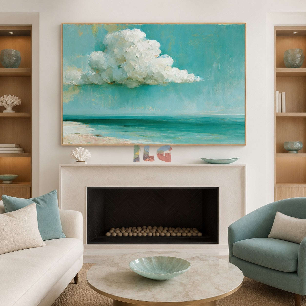 Cloud Drift Seascape – Coastal Landscape Wall Art