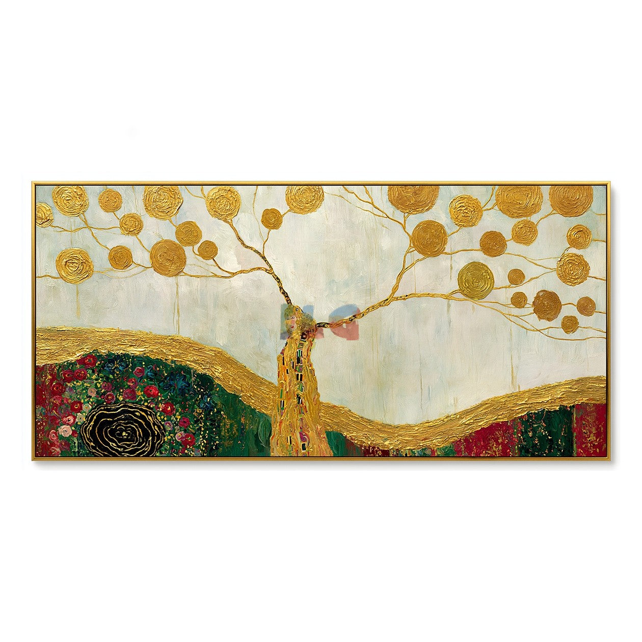 Golden Branch Valley – Decorative Botanical Textured Wall Art