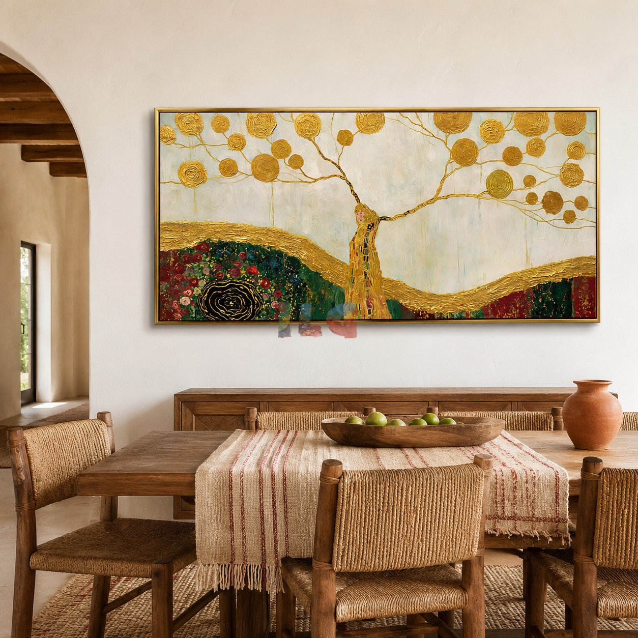 Golden Branch Valley – Decorative Botanical Textured Wall Art