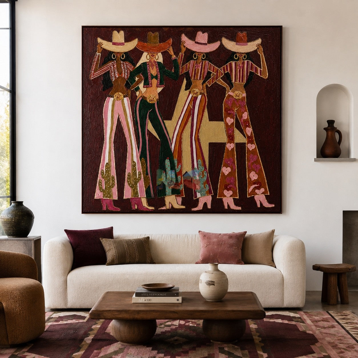 Prairie Charm Quartet – Western Figure Wall Art