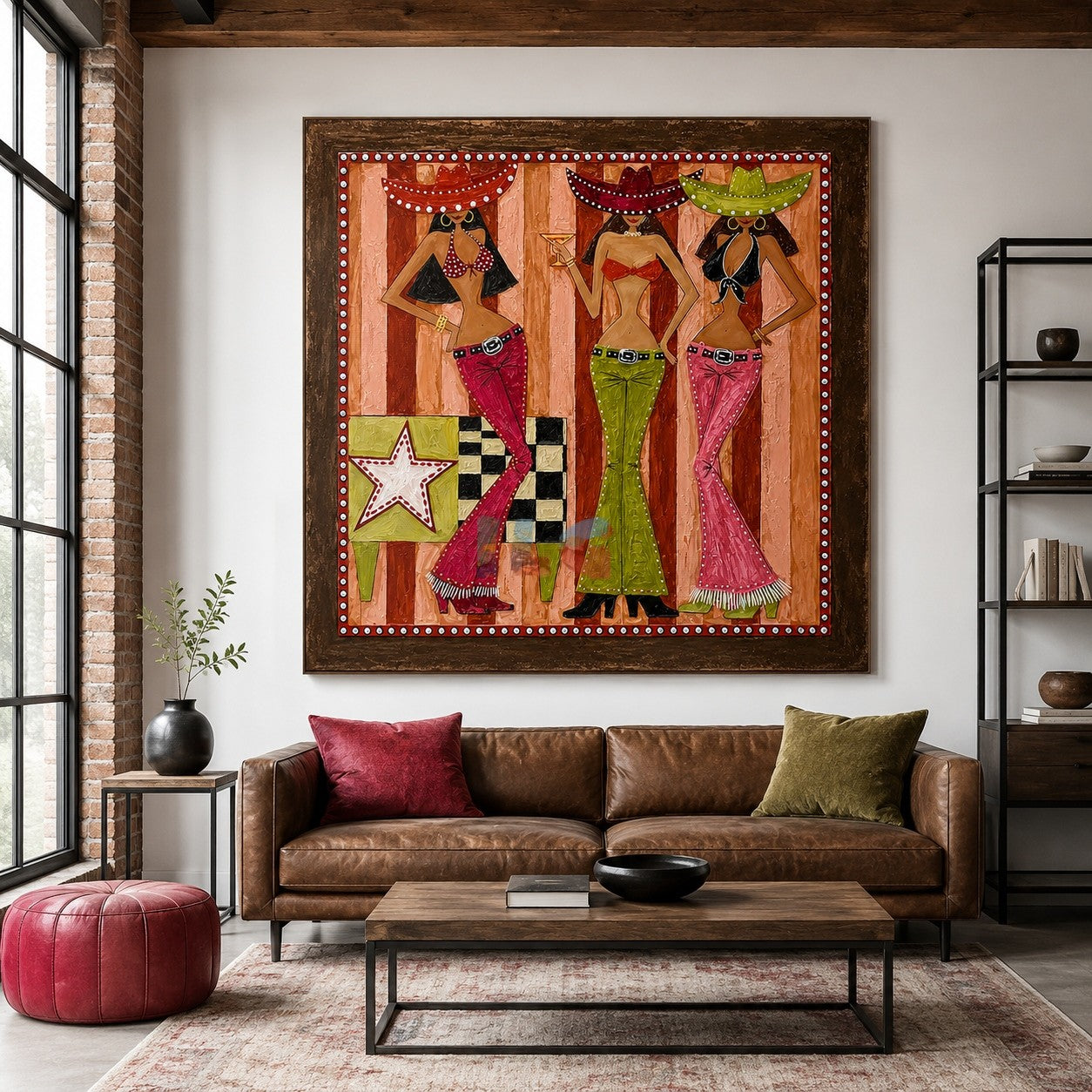 Fiesta Hat Trio – Western Figure Wall Art