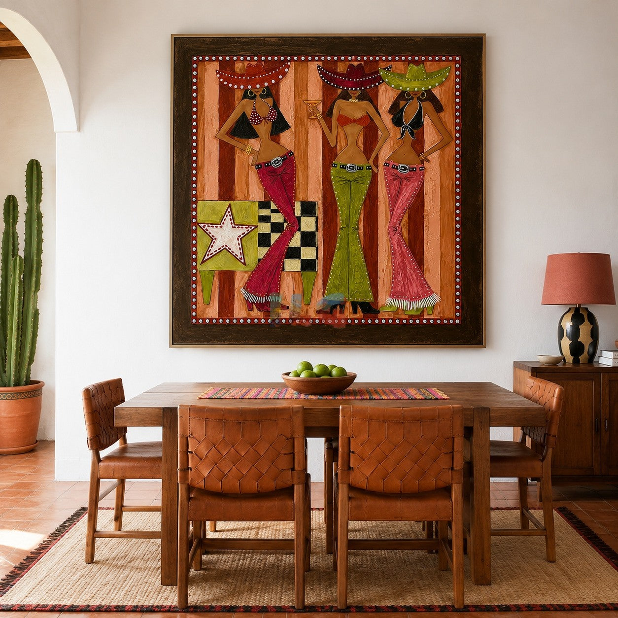 Fiesta Hat Trio – Western Figure Wall Art
