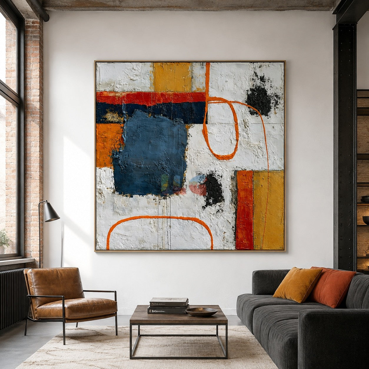 Urban Loop Geometry – Abstract Modern Wall Art