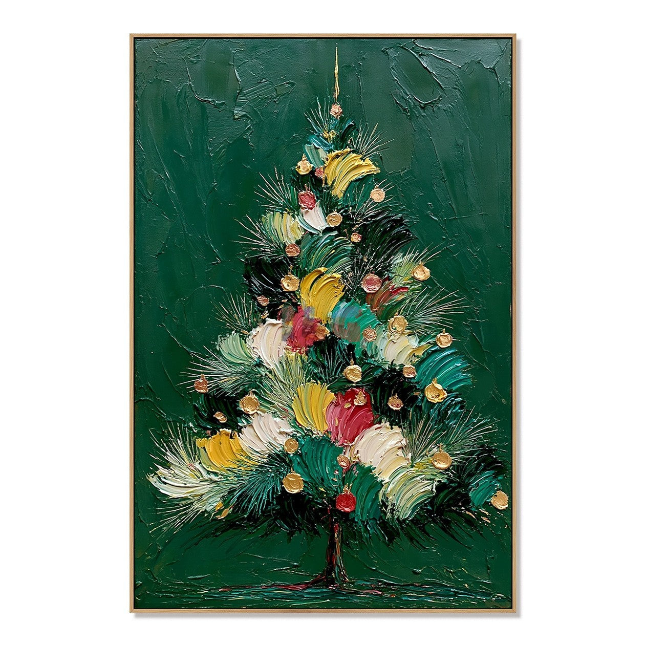 Enchanted Evergreen Night – Christmas Tree Textured Wall Art