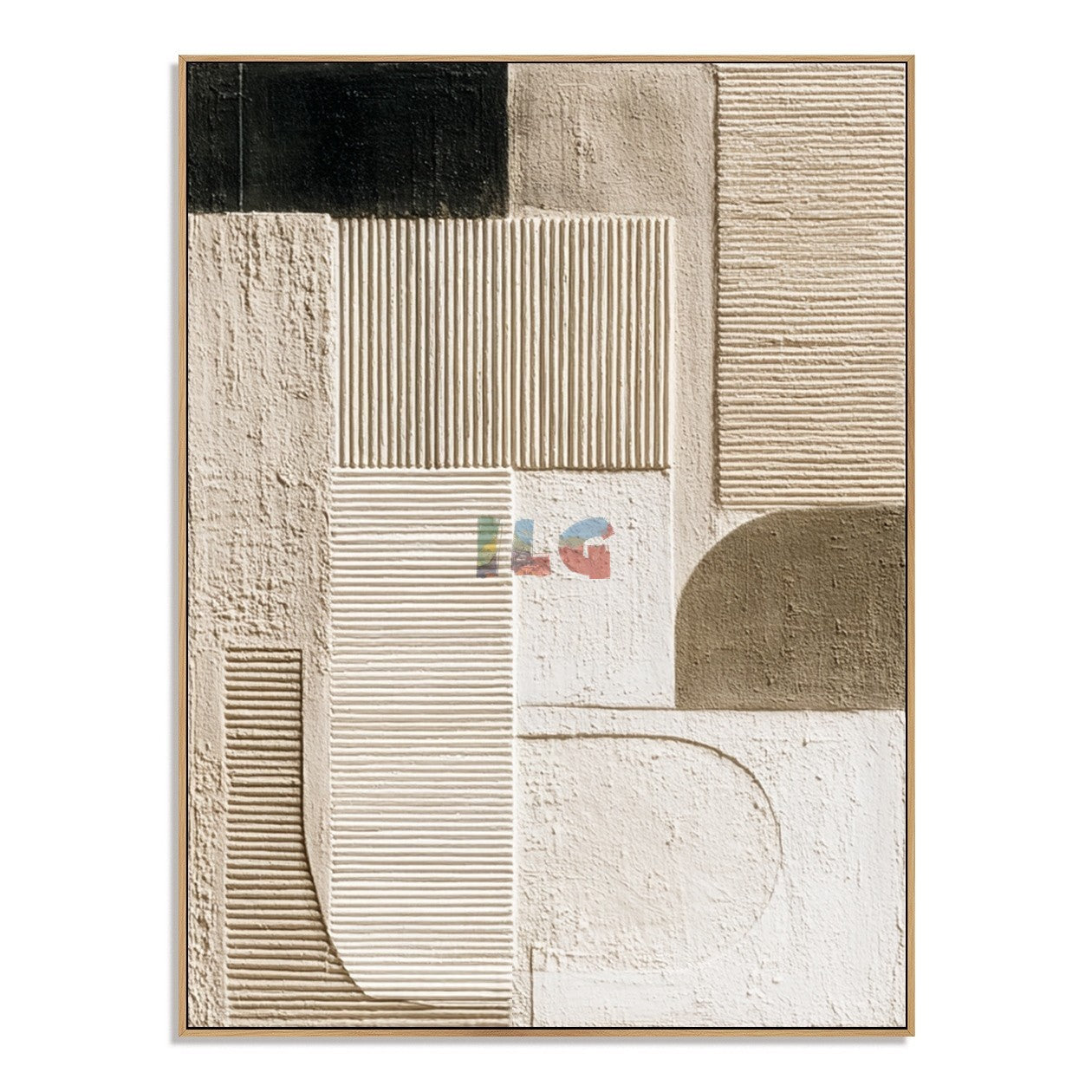Modern Layered Blocks – Abstract Minimalist Textured Wall Art