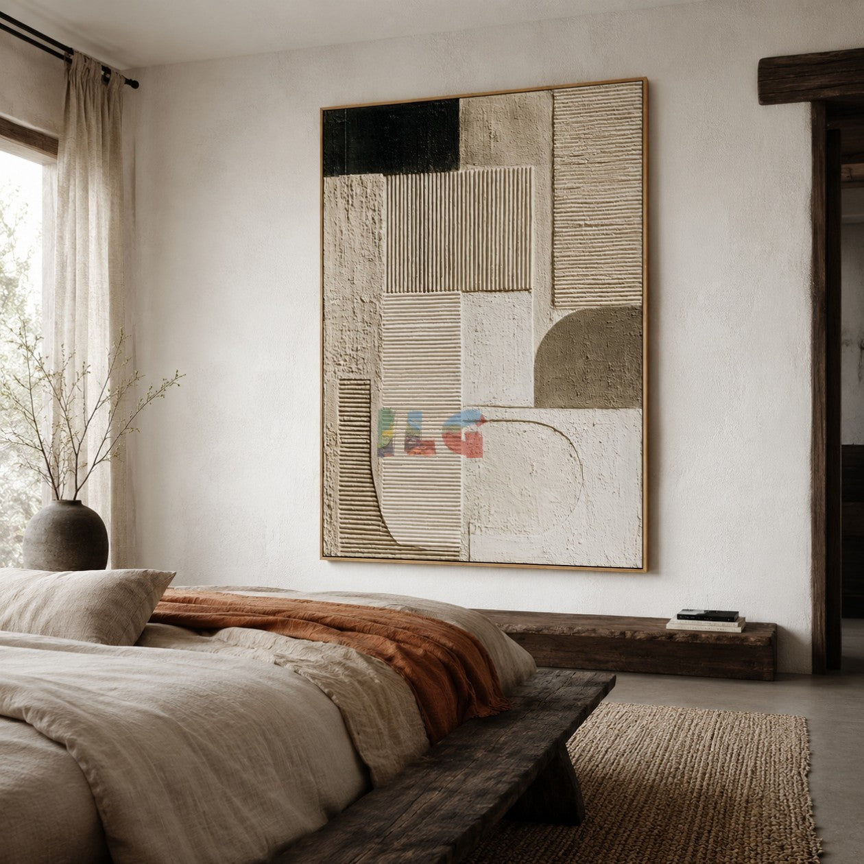 Modern Layered Blocks – Abstract Minimalist Textured Wall Art