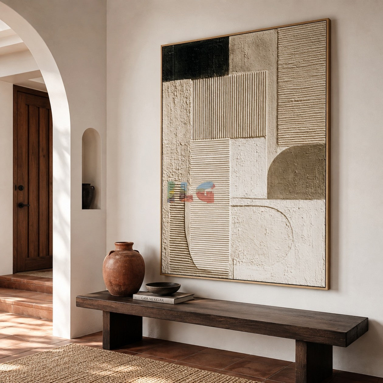 Modern Layered Blocks – Abstract Minimalist Textured Wall Art