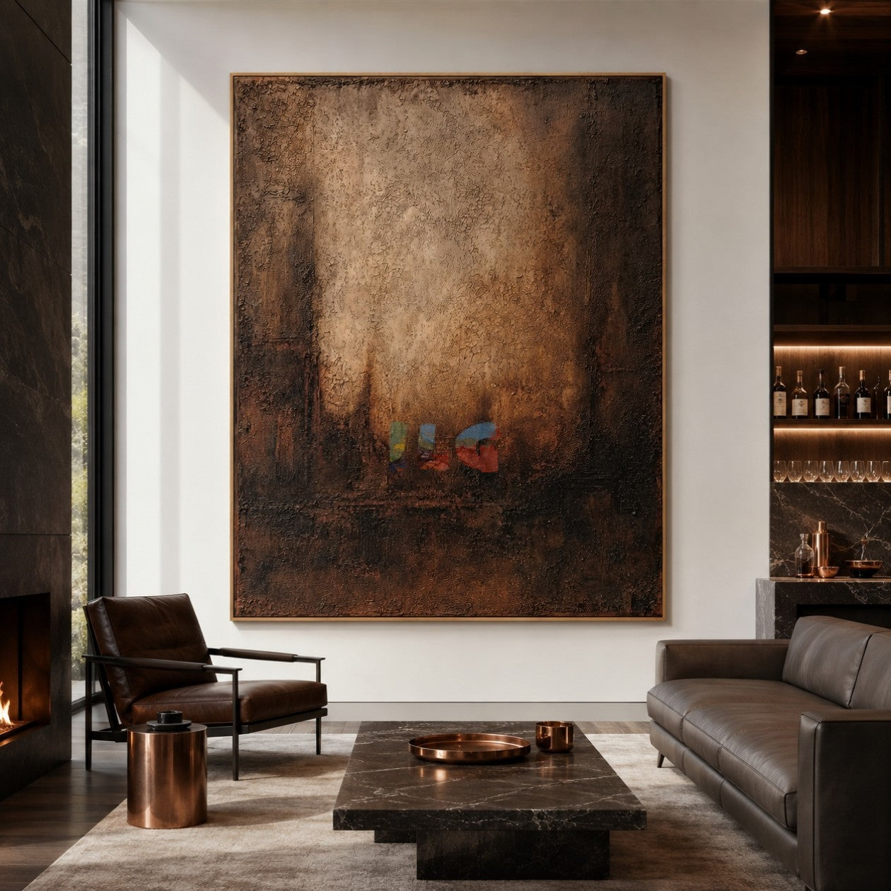 Ancient Earth Passage – Abstract Organic Textured Wall Art